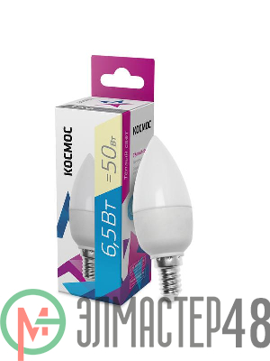 Лампа светодиодная CN 6.5Вт 220В E14 3000К Космос LkecLED6.5wCNE1430