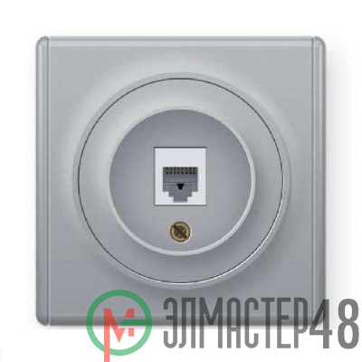 Механизм розетки комп. 1-м СП Florence 1xRJ45 кат.5e сер. 1E20701302 OneKeyElectro 2172839