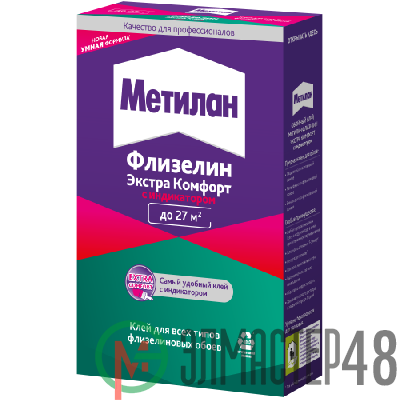 Клей обойный Метилан Флизелин Экстра Комфорт с индикатором 150г Момент Б0065587
