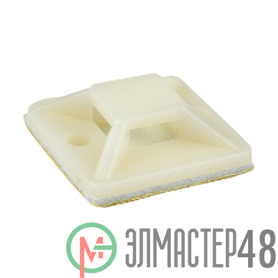 Площадка самоклеящаяся 30х30мм бел. (уп.100шт) EKF plc-30x30