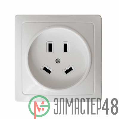 Розетка 1-м ОП 32А 440В IP20 3P+N для плиты с заземл. бел. Universal 5316