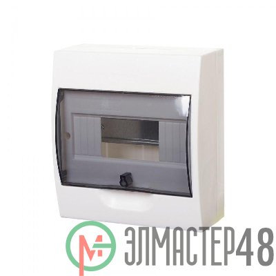 Бокс ОП EASY9 навесн. с прозр. дверью 1ряд 8мод. SchE EZ9E108S2SRU