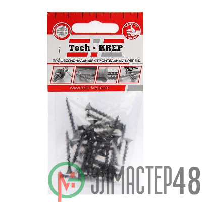 Саморез 3.8х35 гипсокартон-дерево (уп.30шт) пакет Tech-Krep 113128