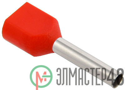 Наконечник-гильза изол. НГИ2 1.5-12 кр. (уп.100шт) ИЭК UTE10-D2-6-100