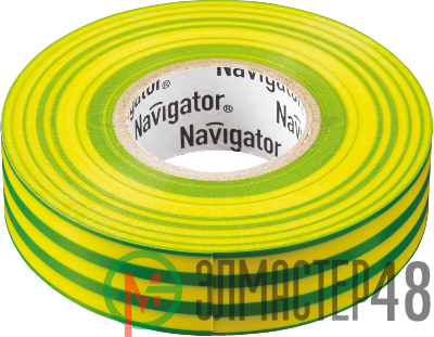 Изолента ПВХ 15мм (рул.20м) жел/зел. NIT-B15-20/YG Navigator 71108