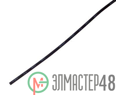 Трубка термоусадочная 1.5/1.0 1м черн. Rexant 20-1506