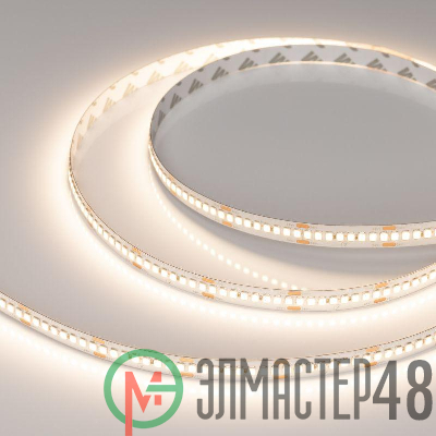 Лента светодиодная RT-A240-10mm 24V Warm 3500К 22Вт/м IP20 2835 высок. эффект. 150лм/Вт (уп.5м) Arlight 038744