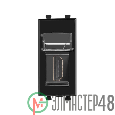 Розетка HDMI 1мод. Avanti "Черный квадрат" тип А-А модульная DKC 4402251