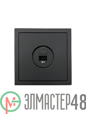 Розетка компьютерная 1-мест. СП ZIMA IP20 черн. бархат LEZARD 704-4288-140