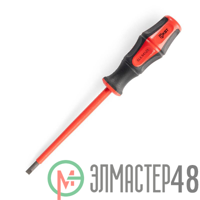 Отвертка диэлектрическая "Профи" шлиц 5.5х125 КВТ 78610