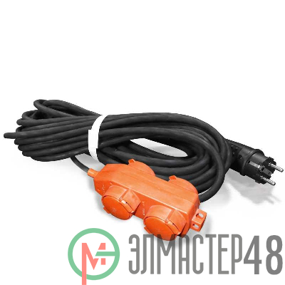 Удлинитель 4х30м с заземл. 16А IP44 У16-040 КГ 3х1.5 розетки с защ. крышкой UNIVersal 9634133