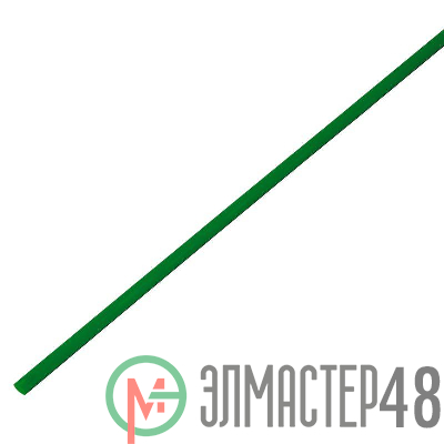 Трубка термоусадочная 3.0/1.5 1м зел. Rexant 20-3003