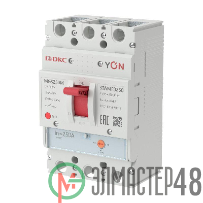Выключатель автоматический в литом корпусе YON YON MGS250 3P 200-250А 36кА YON MGS250N-3TAMF0250