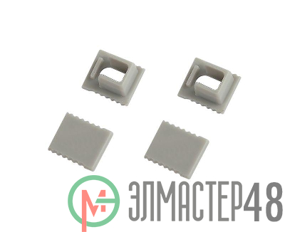 Набор заглушек 0709-3 для профиля 0709 2шт глухие 2шт с отверстием Эра Б0062825