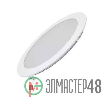 Светильник светодиодный 9Вт 2700К IP20 встраив. ультратонкий круглый Gauss 939111109