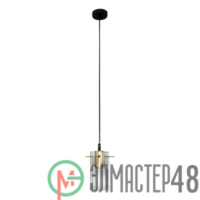 Светильник "Эсми" 211 (плафон 0015) НСБ 01-60-186 Е27 (ИМ) подвесной черн. зол. Элетех 1005405250