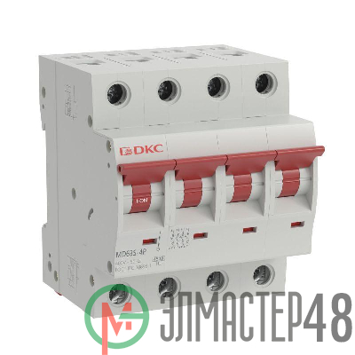 Выключатель автоматический модульный 4п C 2А 4.5кА YON max MD63S YON MD63S-4PC2