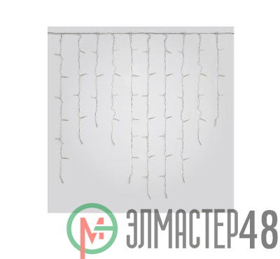 Бахрома LED с эффектом мерцания ULD-B2007-100/TTK BLUE IP44 2м соедин. 100 диодов син. свет провод прозр. Uniel UL-00007207