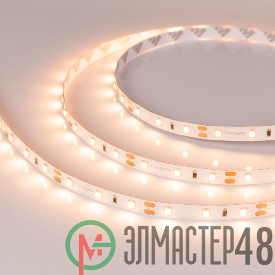 Лента светодиодная RT-A60-8mm 12V Warm 2700К 4.8Вт/м IP20 2835 (уп.5м) Arlight 010597(2)