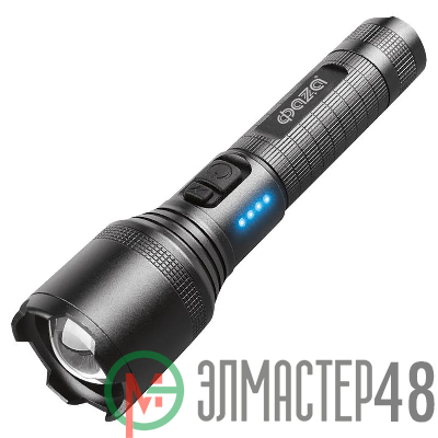 Фонарь аккумуляторный AccuF1-L15WZ-ti 15Вт XHP60 800Лм Li-ion 18650 3.7В 1200мАч (5режимов; с функцией ZOOM; кабель USB-Type-C в комплекте) титан. IPX4 ФАZА 5050419