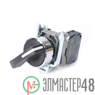 Переключатель модульный SB4 в сборе 22мм 2поз. с фиксацией ручка 1НО SE SB4BJ21