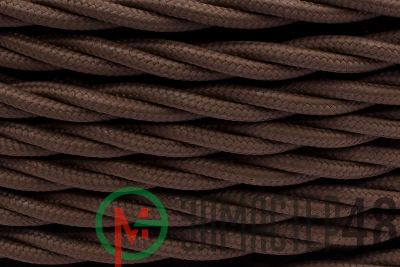 Провод ретро 2х1.5 мат. корич. (уп.50м) Bironi B1-424-72-50