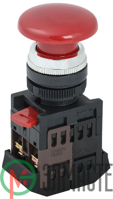 Кнопка AEA-22 "Грибок" красн. 1з+1р ИЭК BBG30-AEA-K04