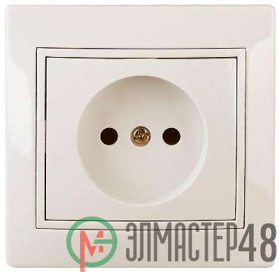 Розетка СП Plano 2P 1-201-02 16А-250В IP20 сл. кость Intro Б0027608