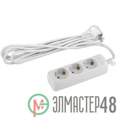 Удлинитель 3х7м с заземл. 16А IP20 U-3e-7m-3х1 ПВС 3х1 Эра Б0028372