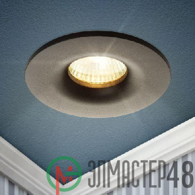 Светильник алюминиевый KL105 BK MR16 GU5.3 встраив. черн. Эра Б0059792