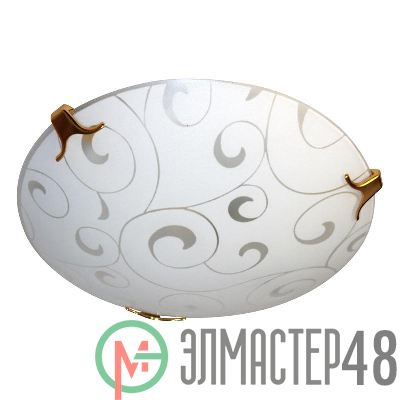 Светильник НПБ 01-60-130 "Морокко" d250 М15 1х60Вт E27 IP20 мат. бел./клипса зол. (инд. упак.) Элетех 1005204330