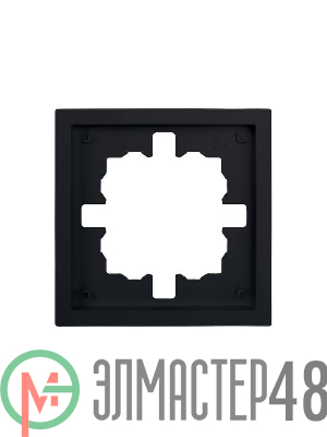 Рамка 1-мест. горизонт. ZIMA черн. бархат LEZARD 704-4200-146