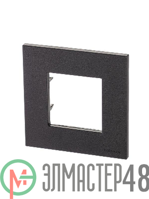Рамка 1-м 2мод. Zenit антрацит ABB 2CLA227100N1801