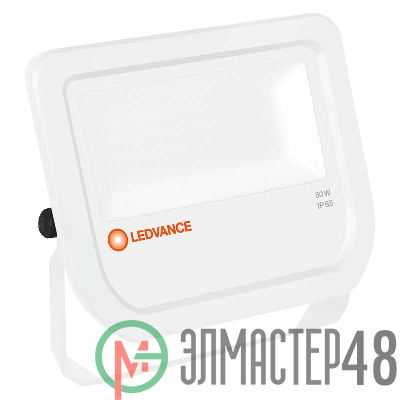 Прожектор светодиодный FLOODLIGHT ДО 50Вт 3000К 5250Лм IP65 бел. LEDVANCE 4058075097582