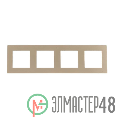 Рамка 4-м Simon24 шампань 2400640-034