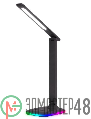 Светильник настольный UF-746 C02 LED 10Вт 3 уровня яркости ССТ RGB основание черн. Ultraflash 14477