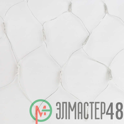 Гирлянда cетка светодиод. ULD-N2520-240/DTA BLUE IP20 с контроллером 240LED 2.5х2м прозр. син. UNIEL 07938