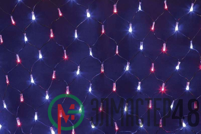 Гирлянда Сеть "НЕТ ЛАЙТ" 2.5мх2.5м 432LED 26Вт 220В IP44 черн. провод; красн./син. NEON-NIGHT 215-033