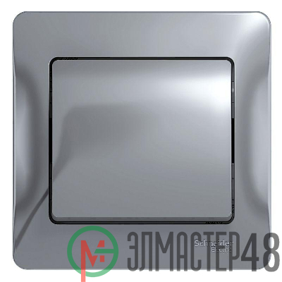 Выключатель 1-кл. СП Glossa 10А IP20 10AX в сборе алюм. SchE GSL000312