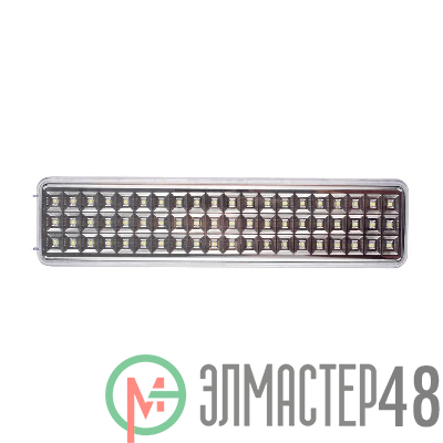 Светильник-фонарь светодиодный Accu9-L60-wh 60SMD яркий(300Лм)2ч/эконом(90Лм)6ч 220В/акк. Li-ion/3.7В/2400мАч аварийный бел. JazzWay 5024540