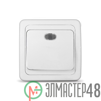 Выключатель 1-кл. СП Валери 10А IP20 с индик. бел. Universal В0121