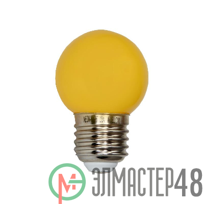 Лампа светодиодная d-45 3LED 1Вт шар E27 25лм 220В Neon-Night 405-111