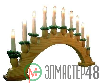Гирлянда "Рождественская горка" BIE1010 30х50см дерево 10 ламп IP20 SHLights 4607144111232