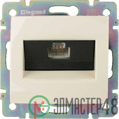 Механизм розетки информ. 1-м СП Valena RJ45-ISDN/интернет сл. кость Leg 774341