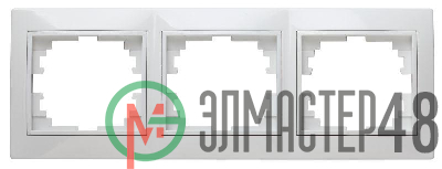 Рамка 3-м СП Plano 1-503-01 гор. бел. Intro Б0027627