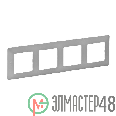 Рамка 4-м Valena Life универсальная алюм. Leg 754134
