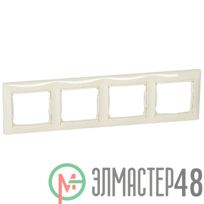 Рамка 4-м Valena горизонт. сл. кость (DIY-упак.) Leg 695634