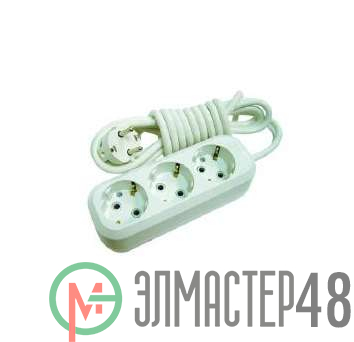 Удлинитель 3х3м с заземл. 16А IP20 Makel MGP133