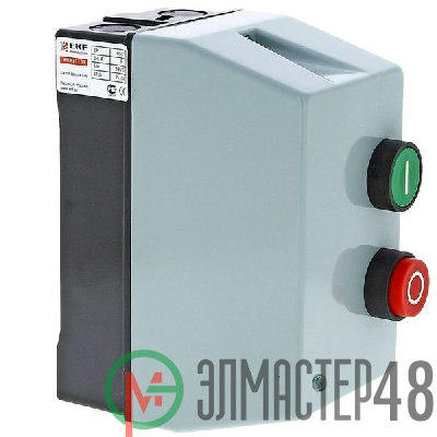 Пускатель магнитный КМЭ 18А 230В с РТЭ и индикатором PROxima в корп. IP65 EKF ctrp-r-18-230v-led