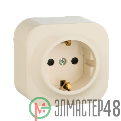 Розетка 1-м ОП Quteo 16А защ. шторки с заземл. сл. кость Leg 782250
